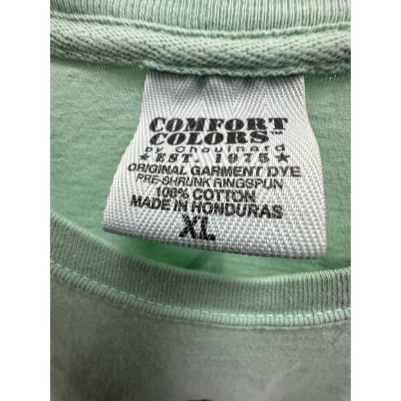 KENNY CHESNEY The Big Revival Tour 2015 XL Light Mint Green T-Shirt 90s Country - Picture 2 of 3